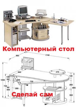 Компьютерный стол своими руками